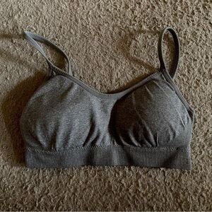 Gray Sports Bra